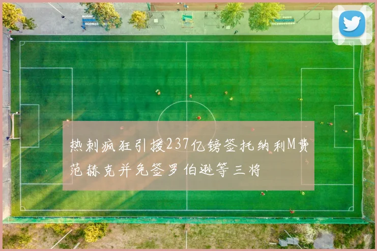 热刺疯狂引援237亿镑签托纳利M费范赫克并免签罗伯逊等三将